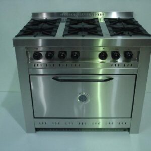 Cocina industrial cook&food CFHH 100 6 hornallas