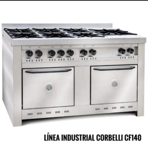 Cocina industrial cook&food CF 140 6 hornallas  y Baño Mar