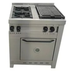 Cocina industrial cook&food CFHH 70 2 hornallas y plancha