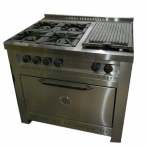 Cocina industrial cook&food CFHH 100 4hornallas plancha bifera