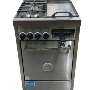 cocina latina 2 hornallas con plancha y tostadora . horno ciego